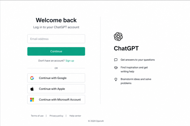 chatgpt login free